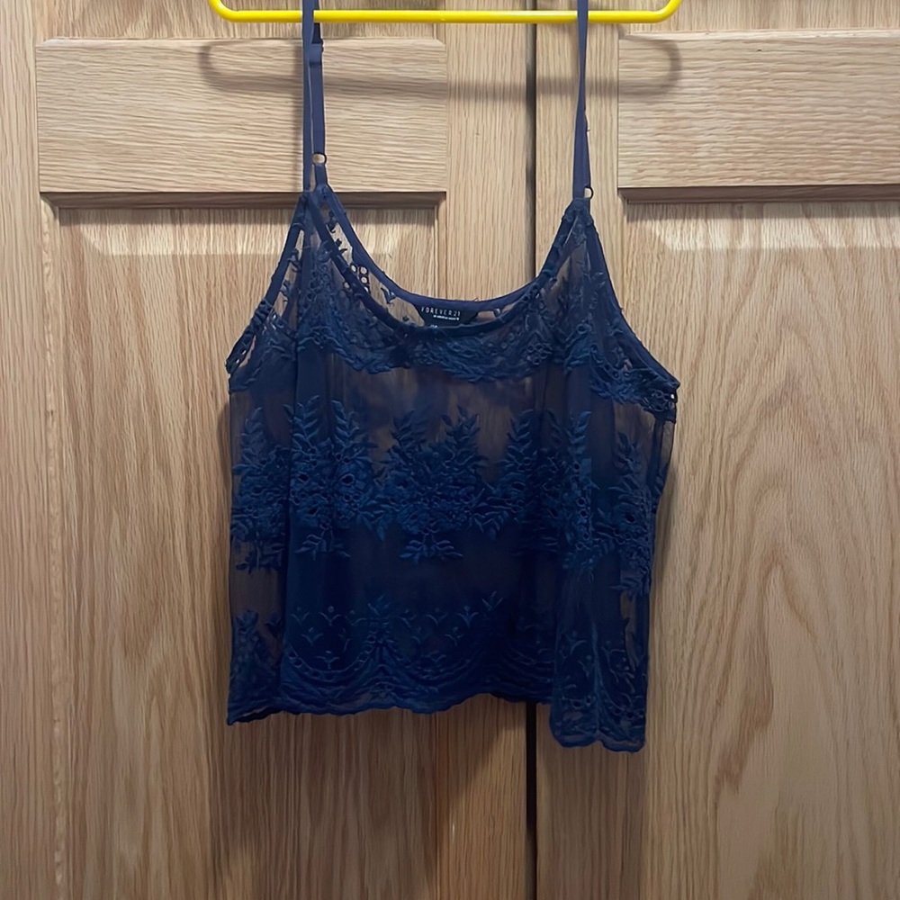 Eyelet sheer tank